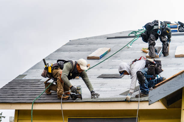 Professional Gutter Installation technician working in Eastover, NC